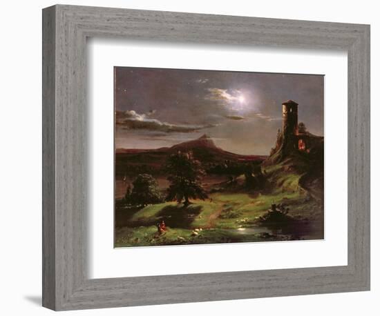 Landscape (Moonlight), C.1833-34-Thomas Cole-Framed Giclee Print