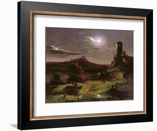 Landscape (Moonlight), C.1833-34-Thomas Cole-Framed Giclee Print