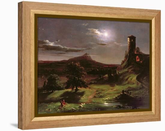 Landscape (Moonlight), C.1833-34-Thomas Cole-Framed Premier Image Canvas