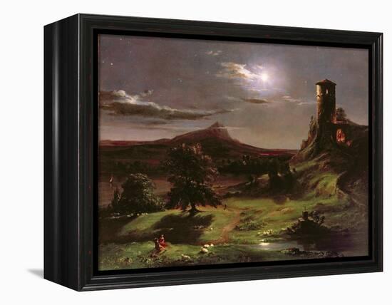 Landscape (Moonlight), C.1833-34-Thomas Cole-Framed Premier Image Canvas