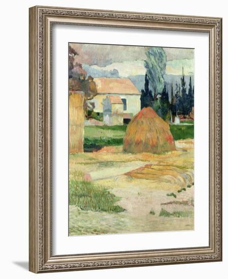 Landscape Near Arles, 1888-Paul Gauguin-Framed Giclee Print