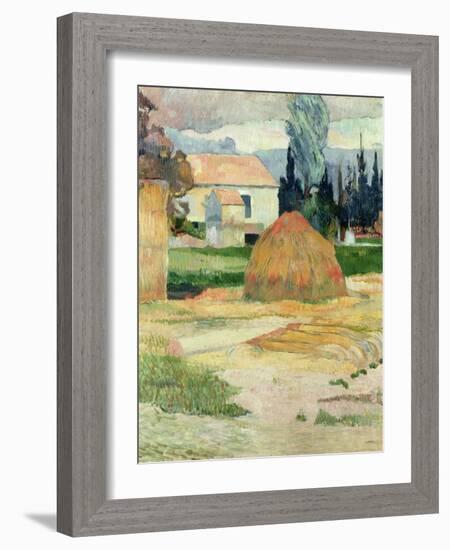 Landscape Near Arles, 1888-Paul Gauguin-Framed Giclee Print