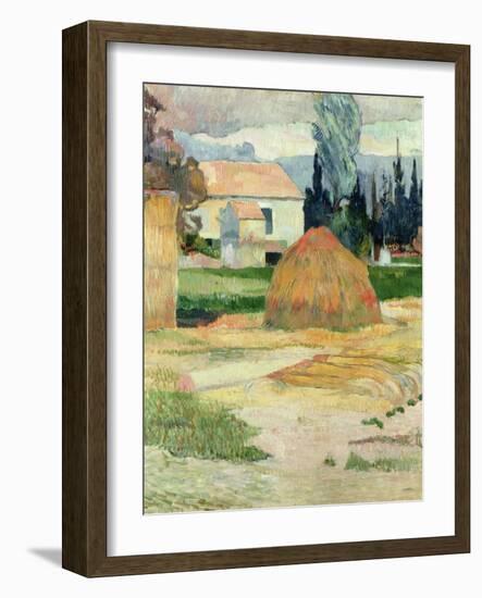 Landscape Near Arles, 1888-Paul Gauguin-Framed Giclee Print