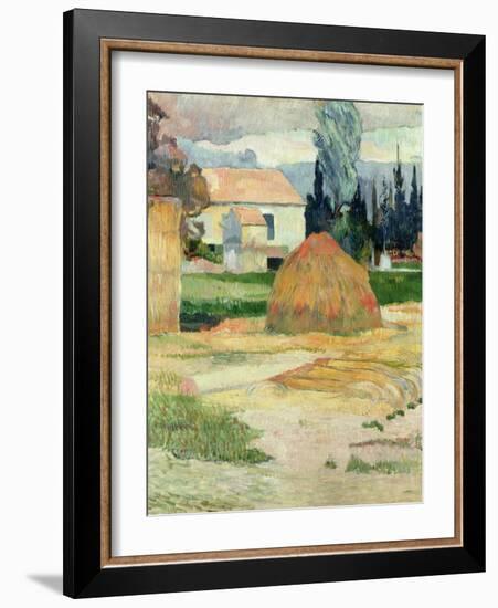 Landscape Near Arles, 1888-Paul Gauguin-Framed Giclee Print