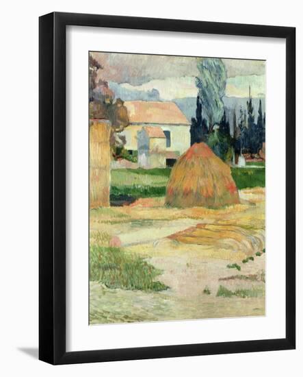 Landscape Near Arles, 1888-Paul Gauguin-Framed Giclee Print