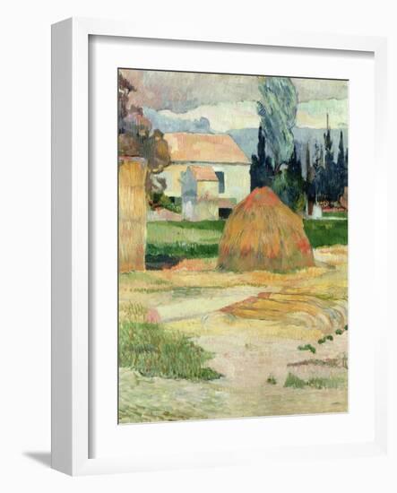 Landscape Near Arles, 1888-Paul Gauguin-Framed Giclee Print