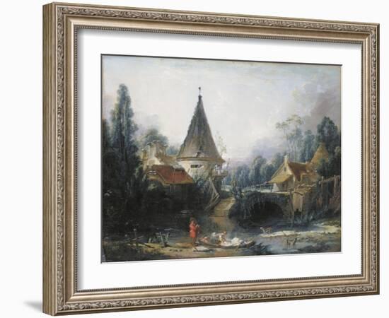 Landscape Near Beauvais-Francois Boucher-Framed Giclee Print