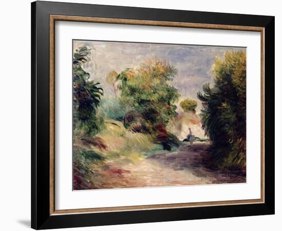 Landscape Near Cagnes, 1907-Pierre-Auguste Renoir-Framed Giclee Print