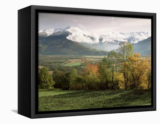 Landscape Near Chambery, Savoie, Rhone Alpes, French Alps, France-Michael Busselle-Framed Premier Image Canvas