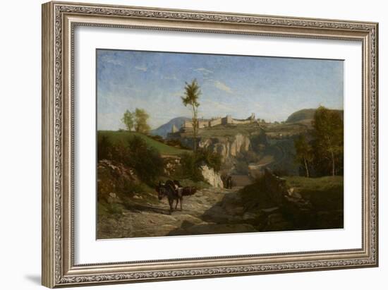 Landscape Near Crémieu-Charles Francois Daubigny-Framed Giclee Print