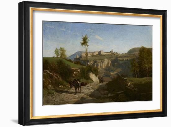 Landscape Near Crémieu-Charles Francois Daubigny-Framed Giclee Print