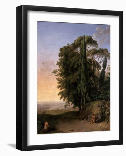 Landscape Near Frascati, 1783-Johann Heinrich Wilhelm Tischbein-Framed Giclee Print