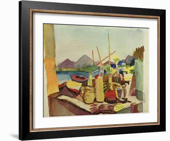 Landscape near Hammamet-Auguste Macke-Framed Giclee Print