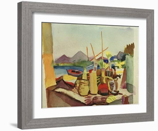 Landscape near Hammamet-Auguste Macke-Framed Giclee Print