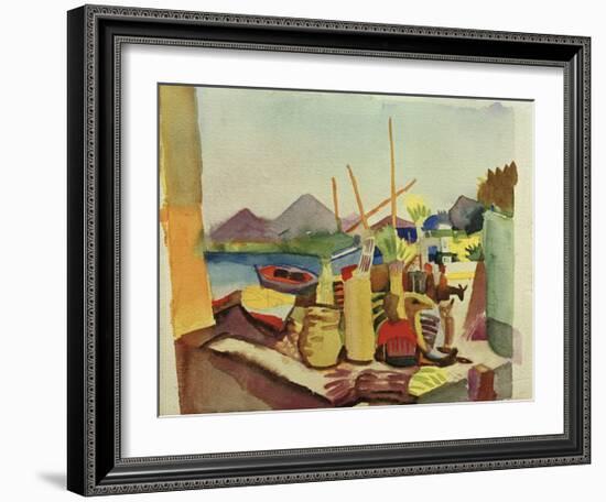 Landscape near Hammamet-Auguste Macke-Framed Giclee Print