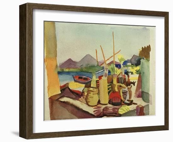 Landscape near Hammamet-Auguste Macke-Framed Giclee Print