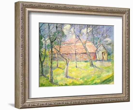 Landscape Near Kiev, 1930-Kazimir Malevich-Framed Giclee Print