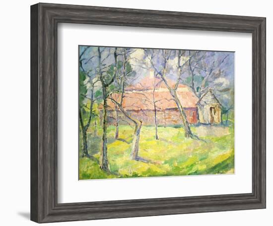 Landscape Near Kiev, 1930-Kazimir Malevich-Framed Giclee Print