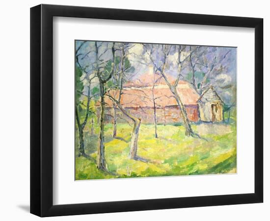 Landscape Near Kiev, 1930-Kazimir Malevich-Framed Giclee Print