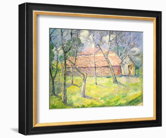 Landscape Near Kiev, 1930-Kazimir Malevich-Framed Giclee Print