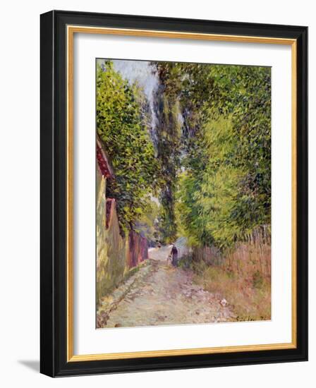 Landscape Near Louveciennes, 1876-Alfred Sisley-Framed Giclee Print