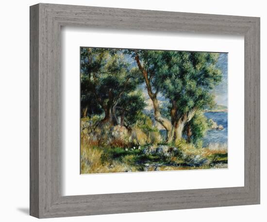 Landscape near Menton-Pierre-Auguste Renoir-Framed Giclee Print