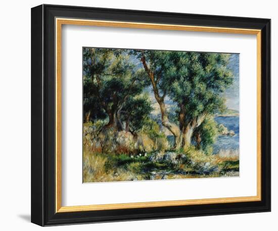 Landscape near Menton-Pierre-Auguste Renoir-Framed Giclee Print