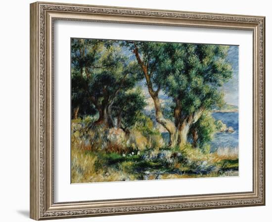 Landscape near Menton-Pierre-Auguste Renoir-Framed Giclee Print