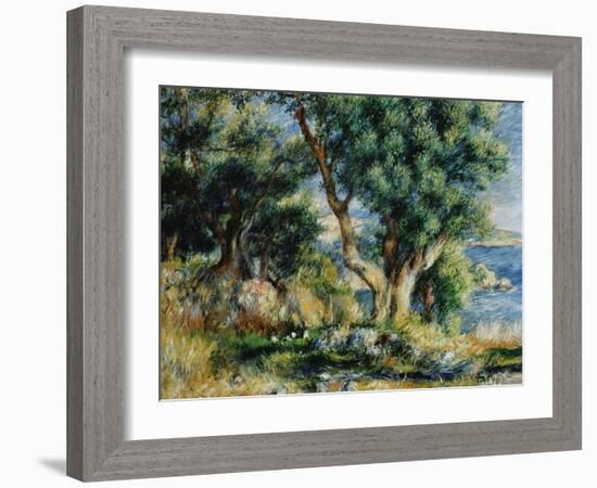 Landscape near Menton-Pierre-Auguste Renoir-Framed Giclee Print