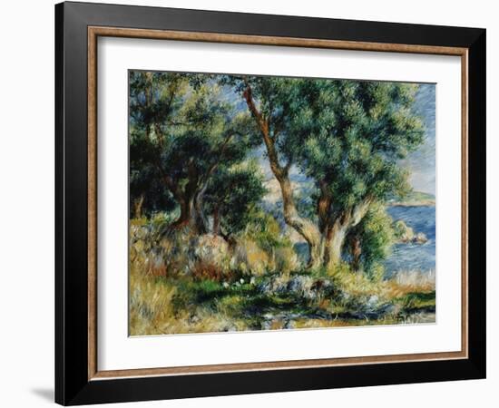 Landscape near Menton-Pierre-Auguste Renoir-Framed Giclee Print