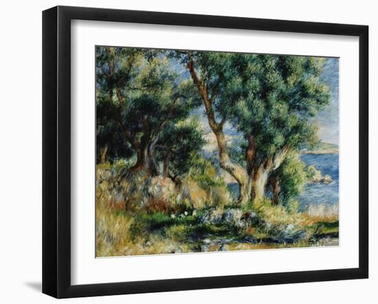 Landscape near Menton-Pierre-Auguste Renoir-Framed Giclee Print