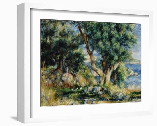 Landscape near Menton-Pierre-Auguste Renoir-Framed Giclee Print