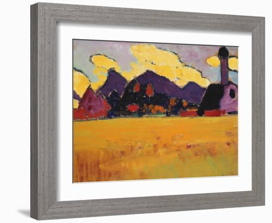 Landscape Near Murnau; Landschaft Bei Murnau, C.1910-Alexej Von Jawlensky-Framed Giclee Print