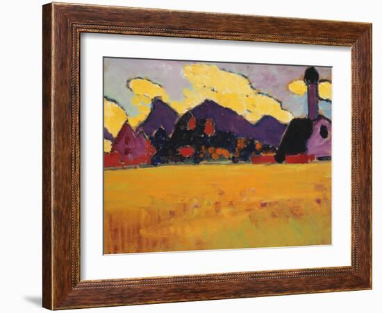 Landscape Near Murnau; Landschaft Bei Murnau, C.1910-Alexej Von Jawlensky-Framed Giclee Print