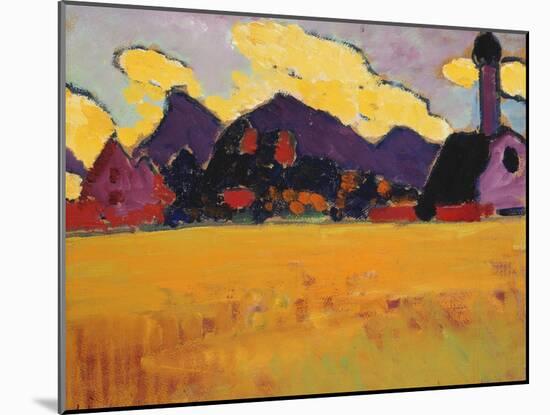 Landscape Near Murnau; Landschaft Bei Murnau, C.1910-Alexej Von Jawlensky-Mounted Giclee Print