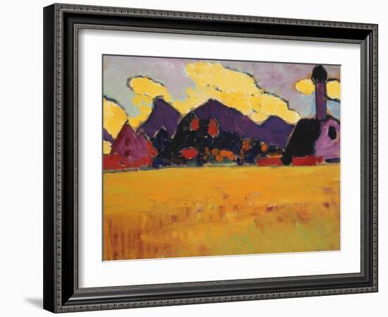 Landscape Near Murnau; Landschaft Bei Murnau, C.1910-Alexej Von Jawlensky-Framed Giclee Print