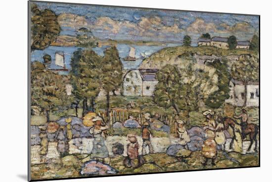 Landscape Near Nahant-Maurice Prendergast-Mounted Giclee Print