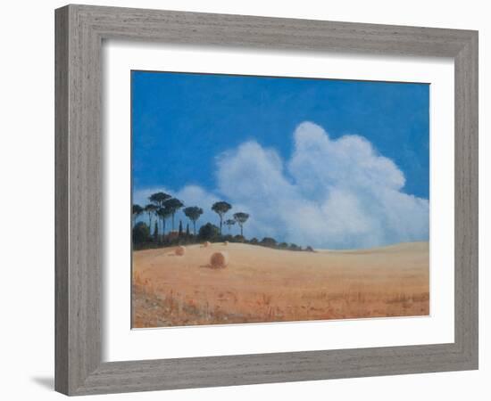 Landscape Near Paganico, 2012-Lincoln Seligman-Framed Giclee Print