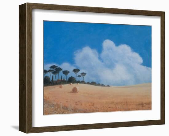 Landscape Near Paganico, 2012-Lincoln Seligman-Framed Giclee Print