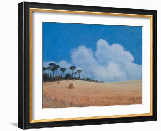 Landscape Near Paganico, 2012-Lincoln Seligman-Framed Giclee Print