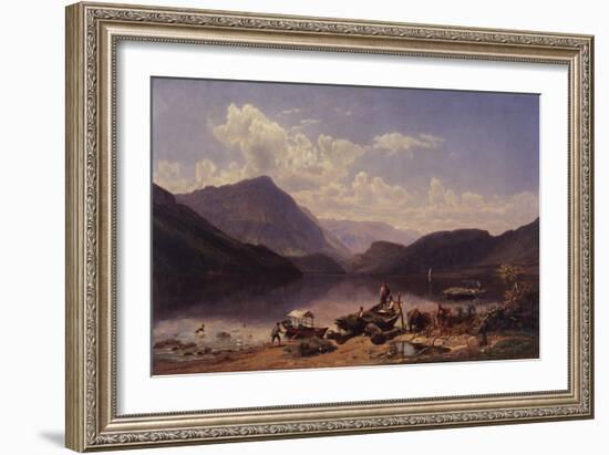 Landscape Near Rome, 1858-Thomas Worthington Whittredge-Framed Giclee Print