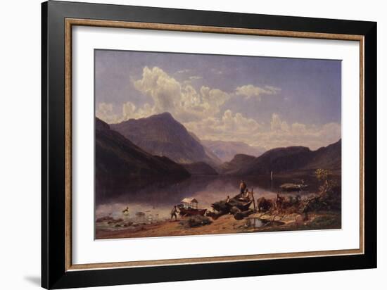 Landscape Near Rome, 1858-Thomas Worthington Whittredge-Framed Giclee Print