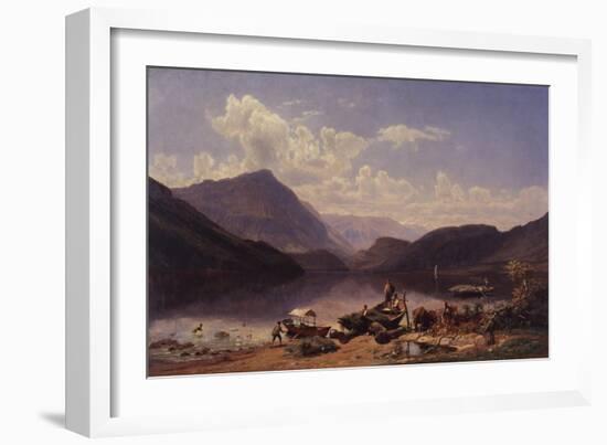 Landscape Near Rome, 1858-Thomas Worthington Whittredge-Framed Giclee Print