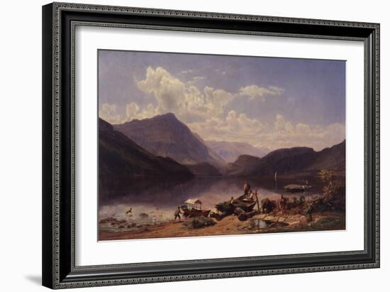 Landscape Near Rome, 1858-Thomas Worthington Whittredge-Framed Giclee Print