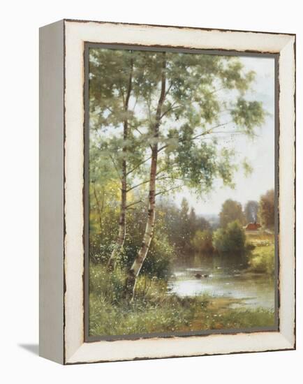 Landscape near Sonning on Thames-Ernest Parton-Framed Premier Image Canvas