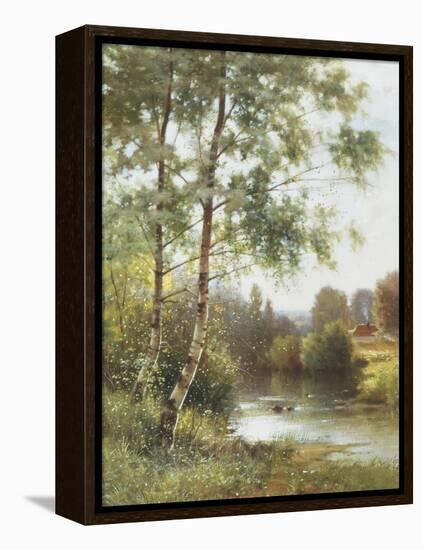 Landscape near Sonning on Thames-Ernest Parton-Framed Premier Image Canvas