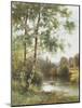 Landscape near Sonning on Thames-Ernest Parton-Mounted Giclee Print