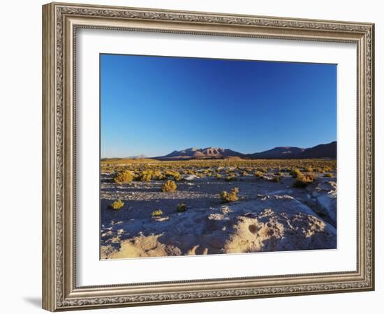 Landscape near the Villa Mar village at sunset, Nor Lipez Province, Potosi Department, Bolivia, Sou-Karol Kozlowski-Framed Photographic Print