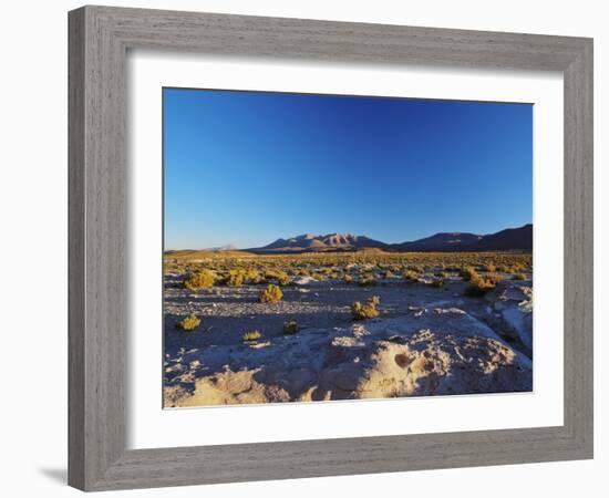 Landscape near the Villa Mar village at sunset, Nor Lipez Province, Potosi Department, Bolivia, Sou-Karol Kozlowski-Framed Photographic Print