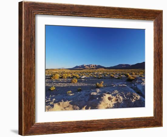 Landscape near the Villa Mar village at sunset, Nor Lipez Province, Potosi Department, Bolivia, Sou-Karol Kozlowski-Framed Photographic Print